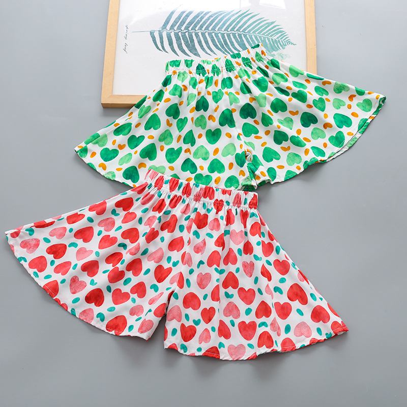 儿童短裤绵绸裙裤沙滩热裤短裤夏