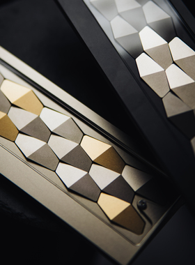 LeleLab龙鳞手托铝合金鳞片硅胶连接65%磁轴键盘适配电竞房外设