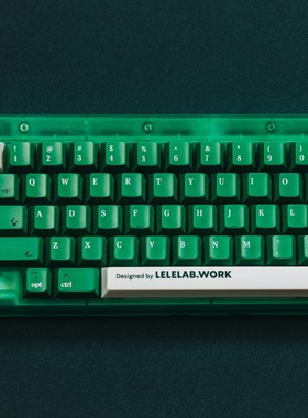 LeleLab哥伦比亚绿键帽ABSUV游戏办公纯色机械键盘原厂高度ins风