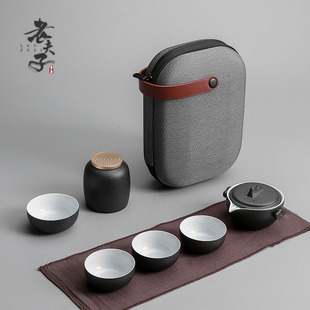 便携包式 旅行茶具套装 单人快客一壶二三四杯户外功夫旅游泡茶壶