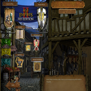 帝国时代2:征服高清版HD硬盘版五章战役齐全PC端电脑单机游戏