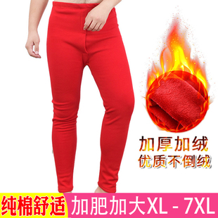 纯棉加肥大码 秋裤 线裤 加绒加厚绒裤 衬裤 保暖裤 毛裤 男士 打底棉裤