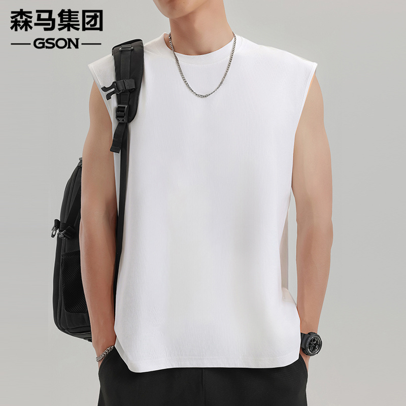 GSON索罗娜背心男款潮流痞帅健身运动坎肩男士无袖t恤男生衣服夏