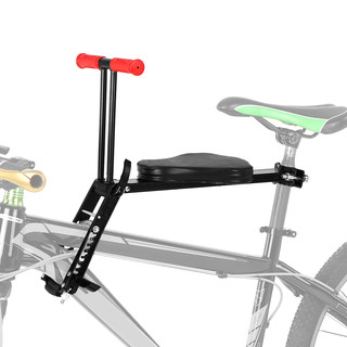 贝港自行车儿童座椅前置电动车宝宝座椅折叠快拆便携小孩安全座椅
