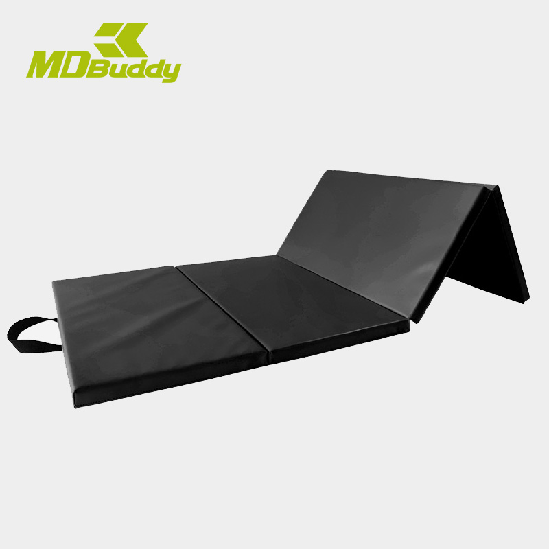 MDBuddy折叠健身垫四折皮革地垫