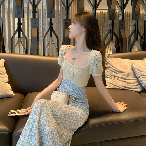 法式名媛小众复古连衣裙女