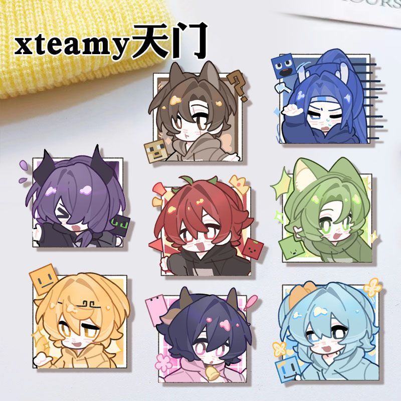 我的世界XTEAM天门胸针徽章可爱图片