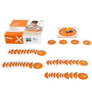 幼儿园数学教具快乐时钟游戏 宝宝认知读时间数字时针分针4岁以上