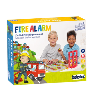 beleduc火速救援 儿童互动桌面救火游戏模仿消防员玩具知识男孩女