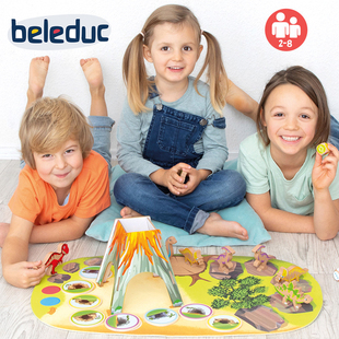 beleduc 恐龙保卫战 幼儿童团队合作益智启蒙多人互动桌游戏4岁+