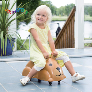 viking小熊多功能扭扭车小猫熊猫小狗小兔儿童摇摇滑行车万向轮