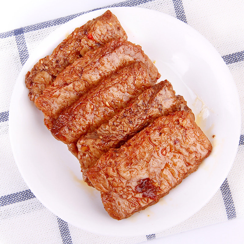 胡婆婆手撕素肉量贩装1000g 四川特产素牛肉豆干小包装办公室零食