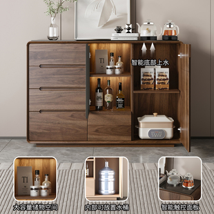 2025新款家用客厅实木餐边柜置物柜储物柜茶水柜茶吧机靠墙一体柜