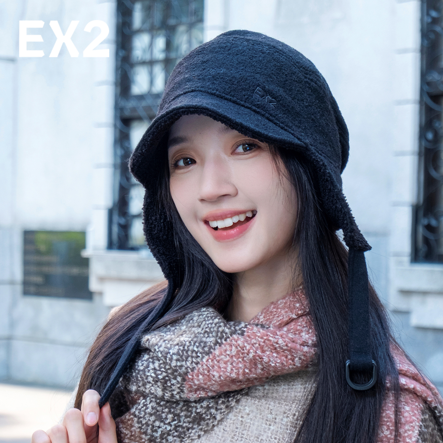 EX2伊海诗25新款护耳帽保暖帽ins