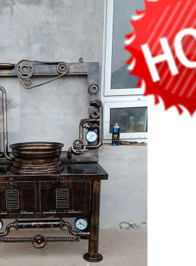 复古创意酒吧餐厅个性洗手池工业风铁艺洗脸盆组合落地式一体仿古