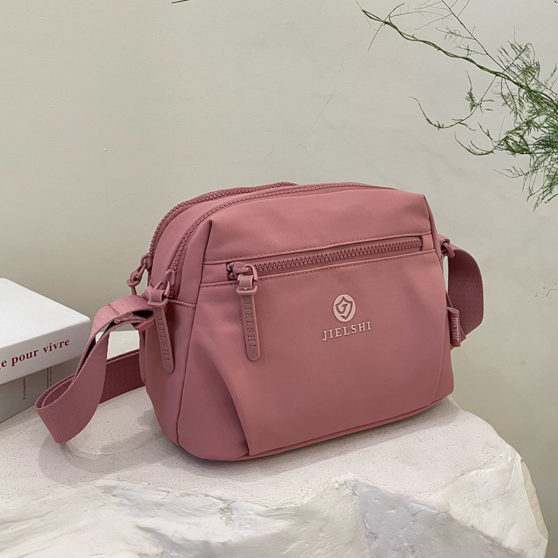 捷朗仕新款小包包牛津布新潮单肩包高级感纯色便携通勤包斜挎女包