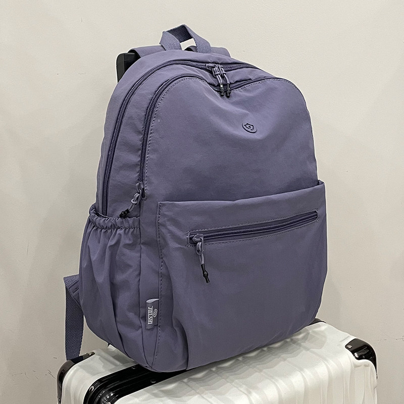 尼龙防水背包女双肩包2025新款休闲大容量百搭旅行包帆布通勤女包