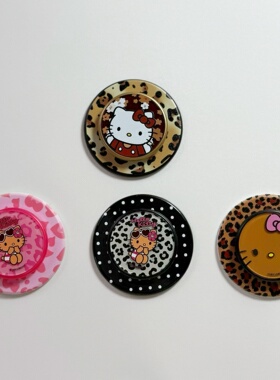 石英kitty泡泡骚通用手机磁吸支架 可伸缩气囊啪嗒适配popsockets