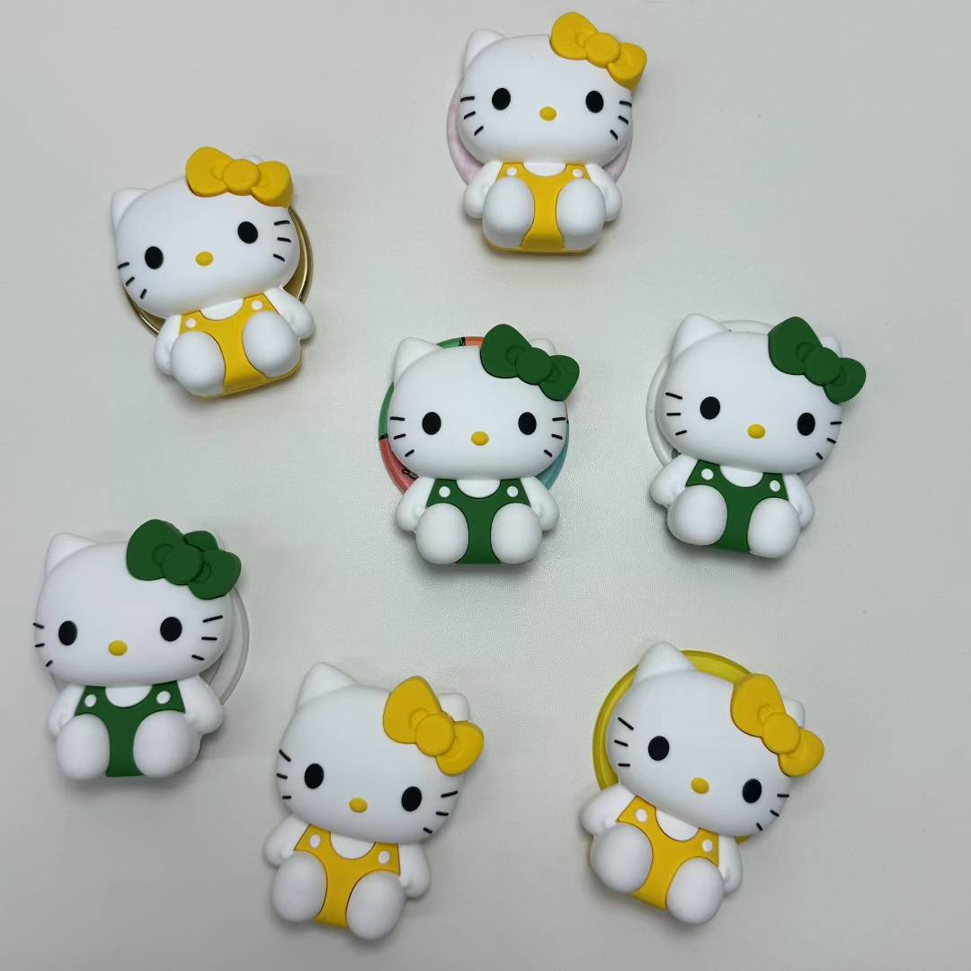 泡泡骚通用-手机气囊支架坐姿kitty磁吸支架可伸缩适配popsockets