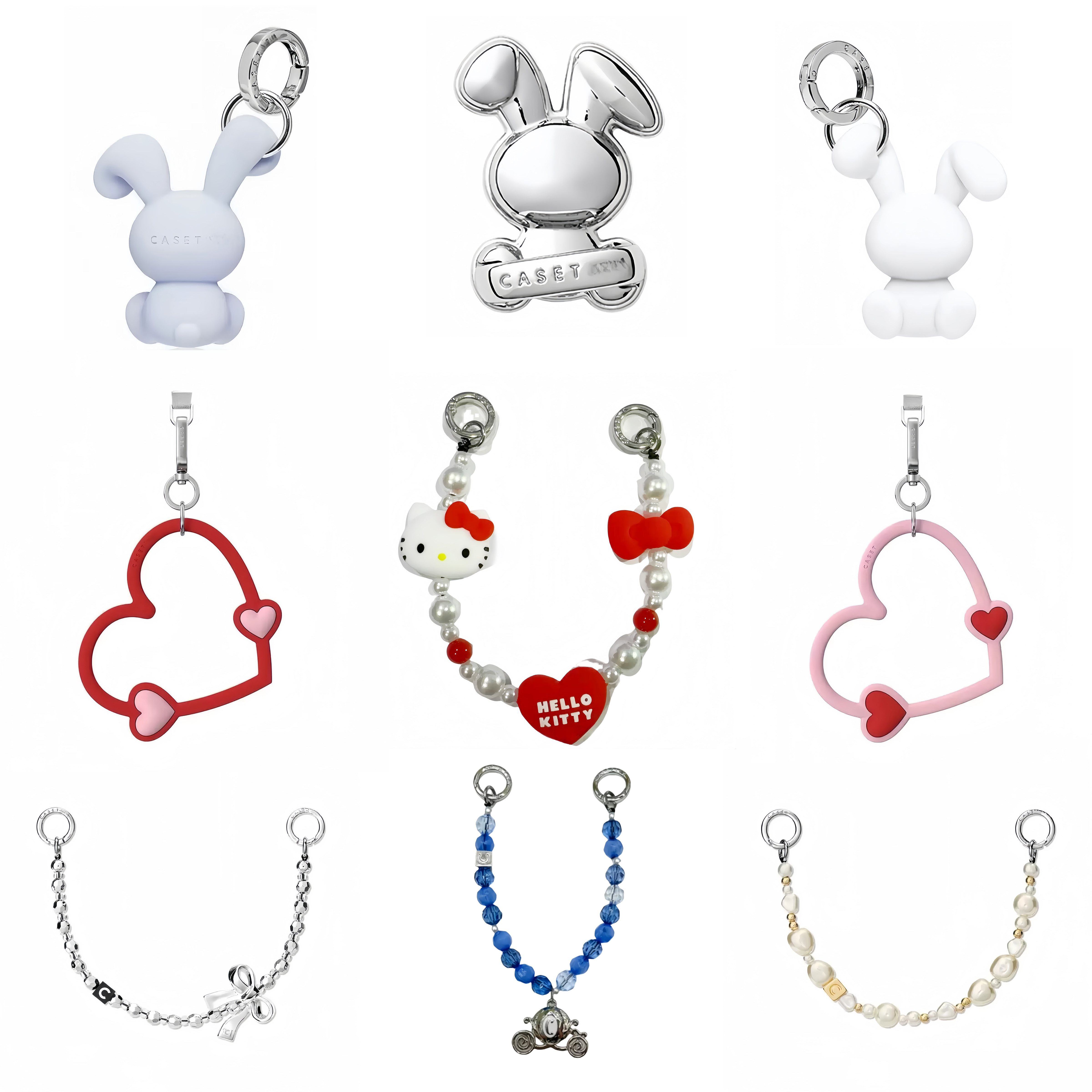 【手机双扣链】hellokitty挂饰链手机壳链条包包配饰联名款手机链