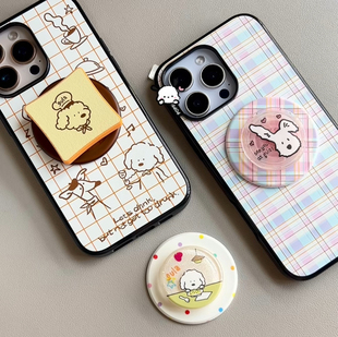 【新gula小狗酒馆泡泡骚高版磁吸手机壳】气囊支架适配popsockets