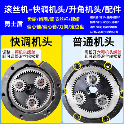 钢筋滚丝机机头套丝机机头配件40型50型快调升角全自动车丝机配件
