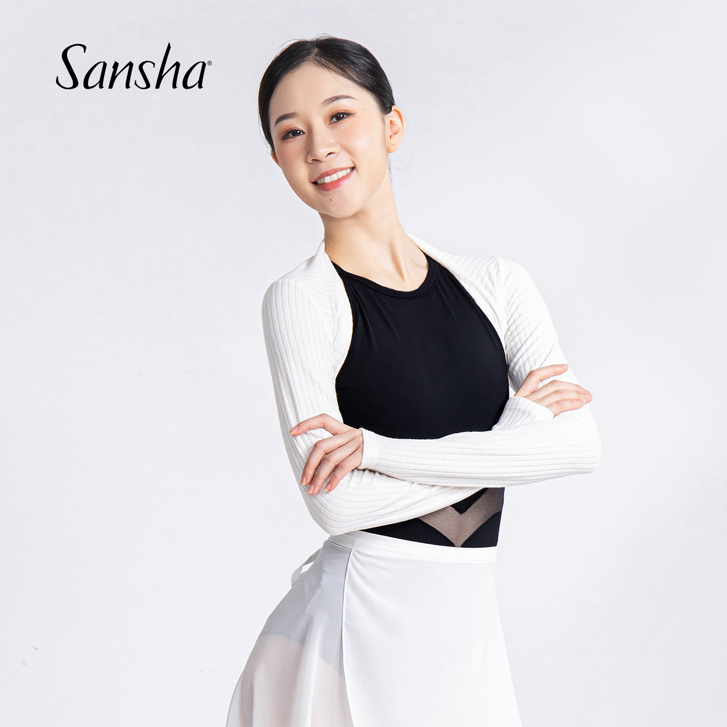 柔软保暖的舞蹈护肩坎肩上衣