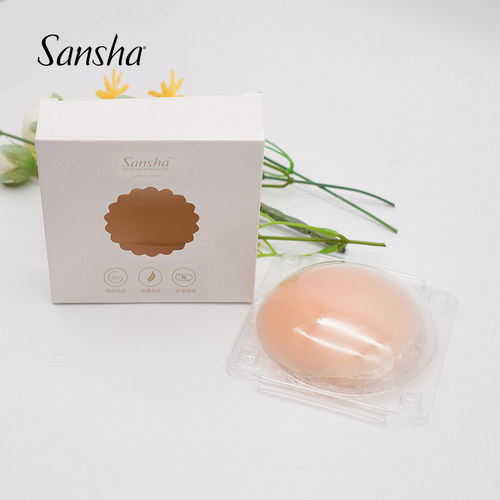 Sansha薄款防走光胸贴女舞蹈体操婚纱乳贴防凸点乳头贴大胸小胸