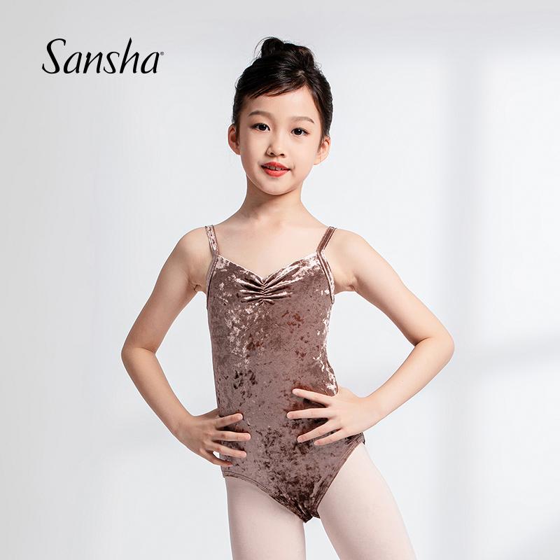 低奢流光儿童吊带舞蹈服三沙