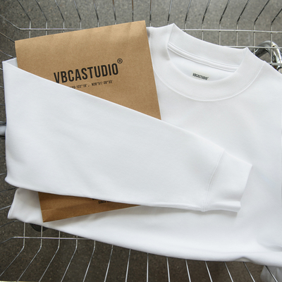 纯棉长袖T恤柔软细腻高弹简约