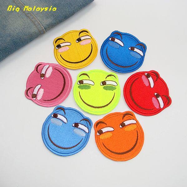 漫点动漫周边二次元滑稽表情贴微笑补丁贴花布贴斜眼笑刺绣徽章