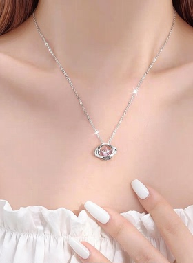 星河之心爱心锁骨链送女友闺蜜