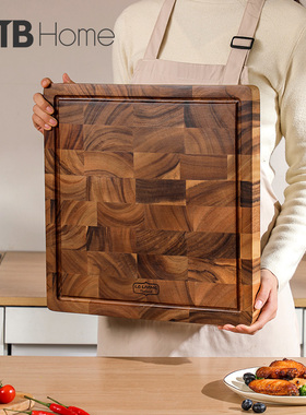 lcliving泰国进口相思木菜板家用实木砧板厨房切菜板揉面案板加厚