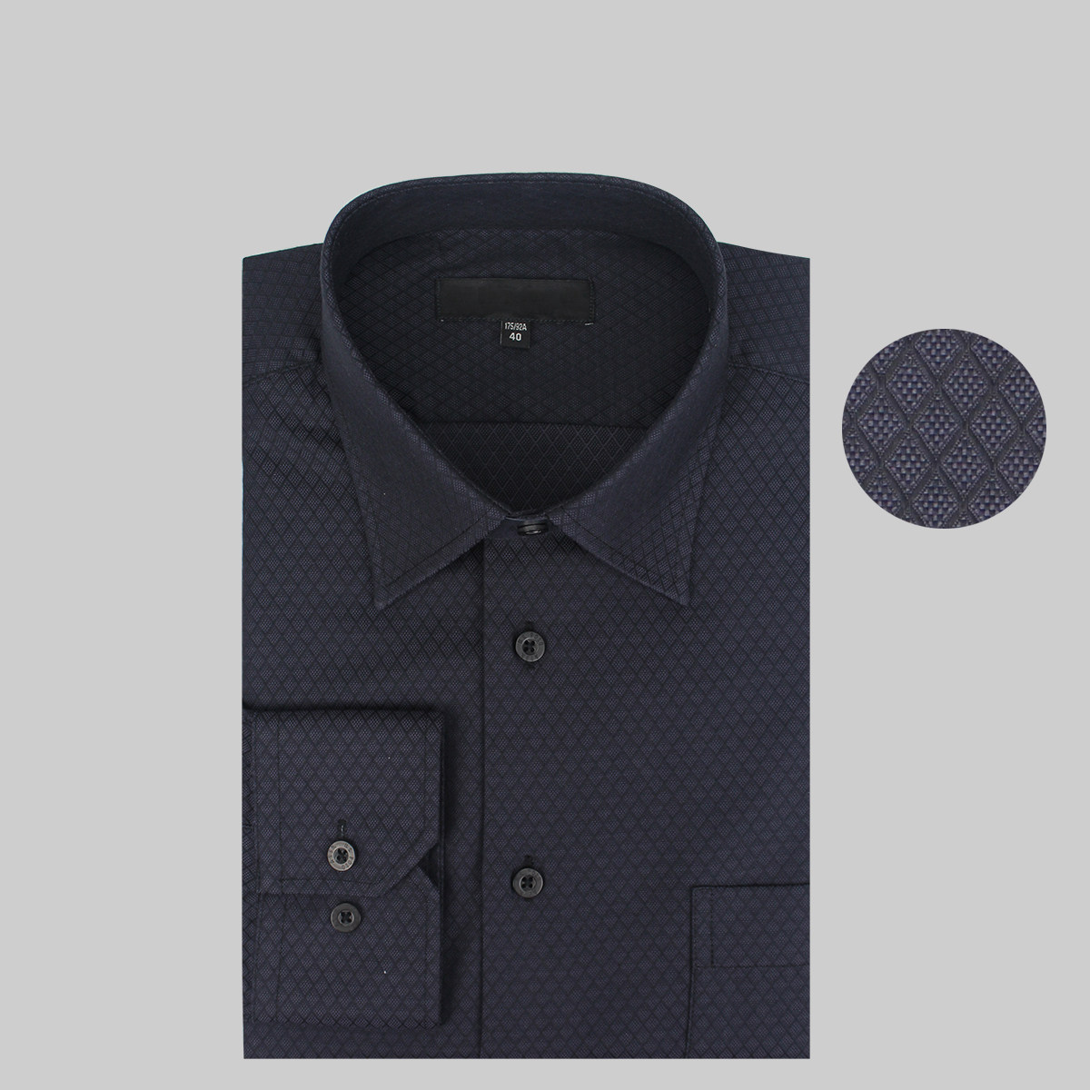 黑色衬衫男纯色商务提花衬衫男长袖商务休闲职业中年免烫纯棉宽松,男装,衬衫,淘宝优惠券,粉丝福利购,淘宝优惠卷