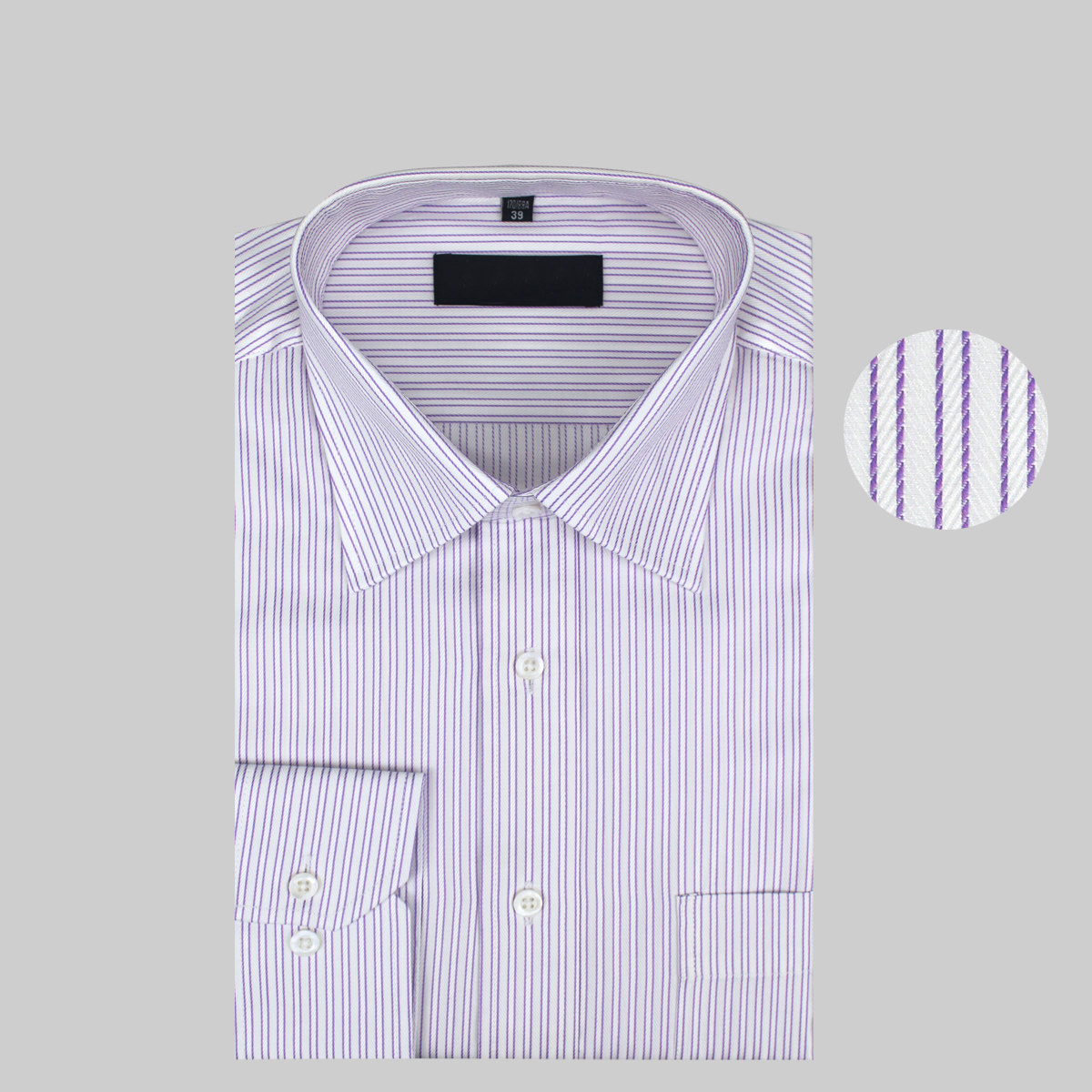 专柜尊贵高支纱男士商务长袖衬衫