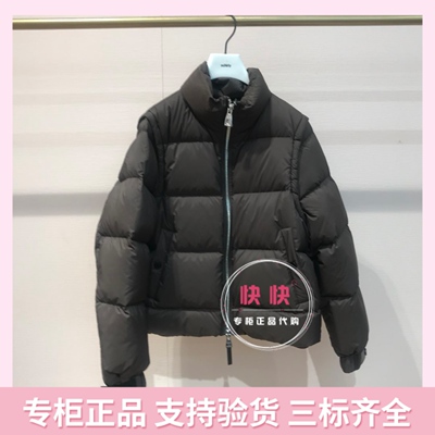奥莱欧时力1LY433086F冬新款专柜正品咖色立领羽绒外套女保暖百搭