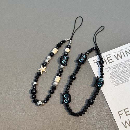 黑猫手机链短款高级感