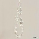 银色系蝴蝶结手机链手腕挂饰珠串挂件原创挂绳高级感挂链个性 链条