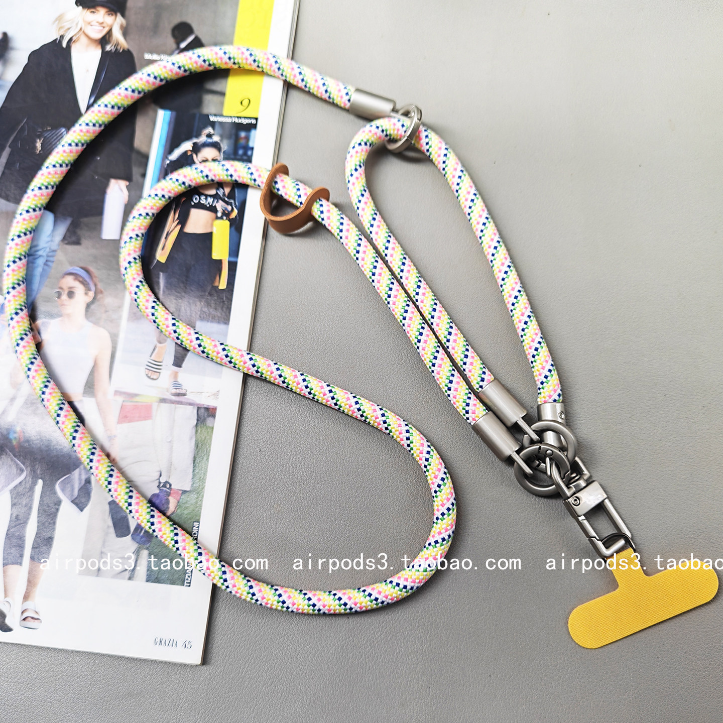 三合一手机挂绳手腕挂绳相机挂链高级感挂饰原创挂件防摔链条斜挎