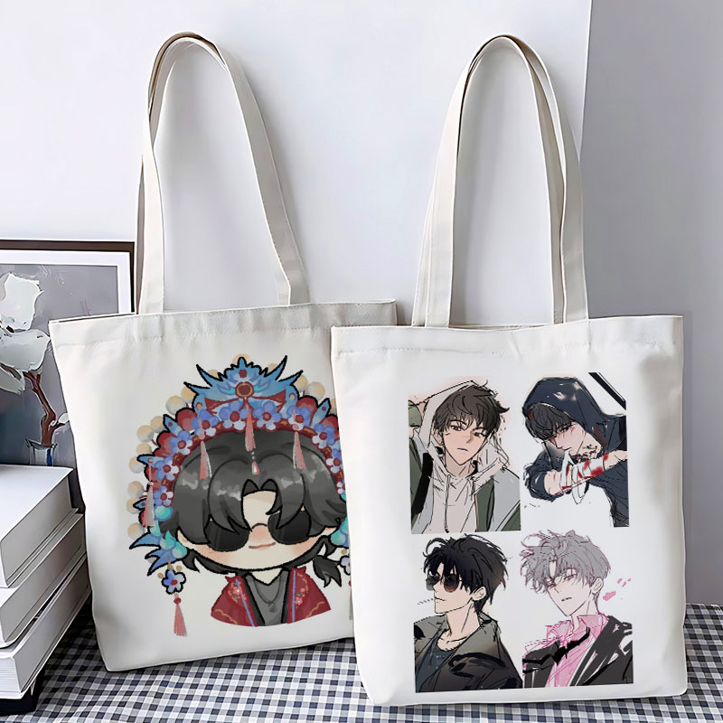 盗墓笔记帆布包ins风大容量定制周边学生拎书拉链手提袋单肩包女