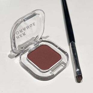红棕色下至 破碎感小白花05单色眼影酒红色哑光卧蚕下眼睑 鞠式