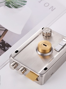 老式家用通用型铁门锁室内大门锁入户防盗门锁具外装房门暗门锁