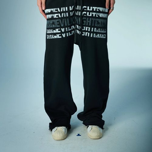 EK恶魔进化宽松休闲卫裤