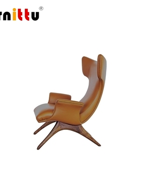 furnittu北欧实木 设计师家具 ondine armchair样板房客厅沙发椅