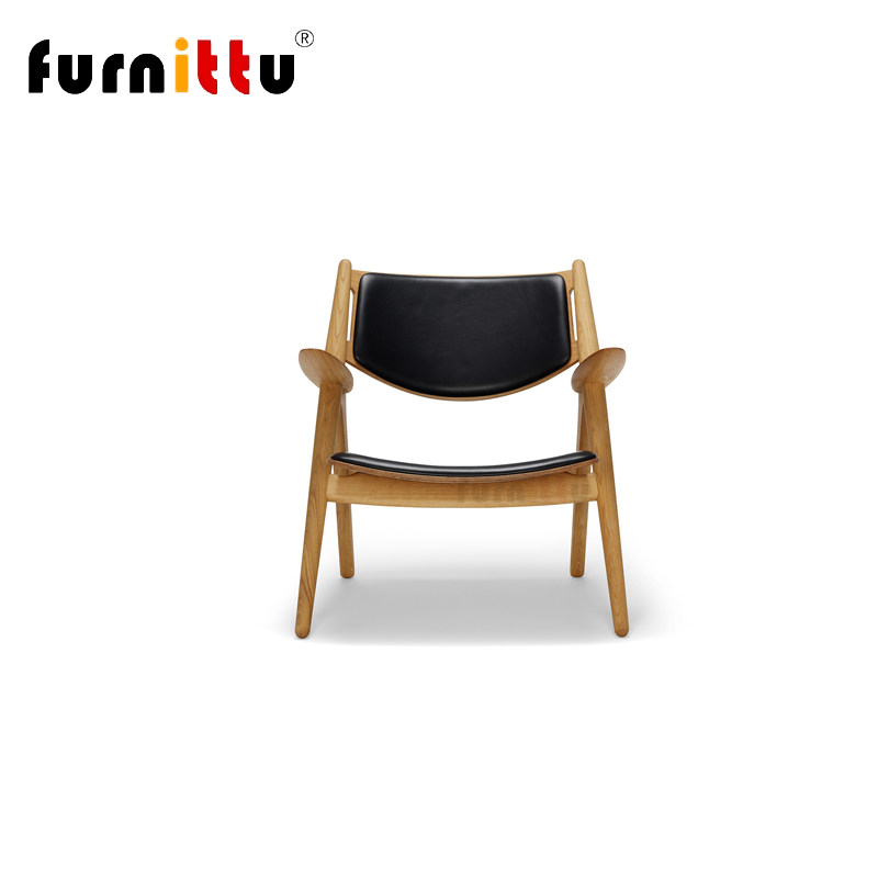 furnittu北欧实木设计师家具Hansen simple chair 汉森简易会客椅