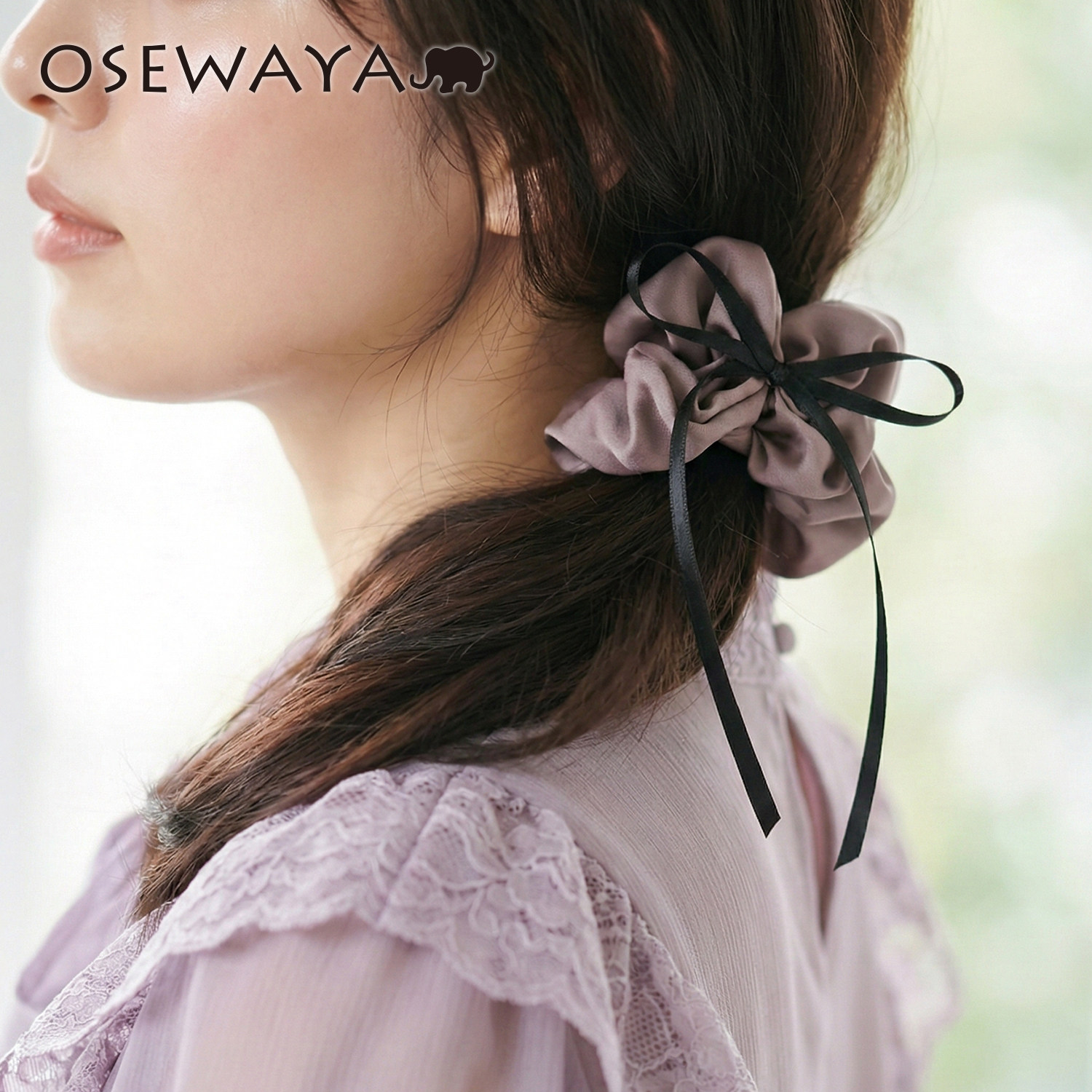 OSEWAYA日系蝴蝶结飘带发扣图片