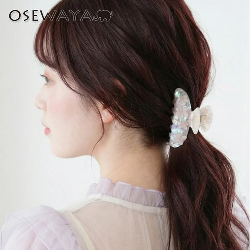 OSEWAYA日系甜美花朵鲨鱼夹