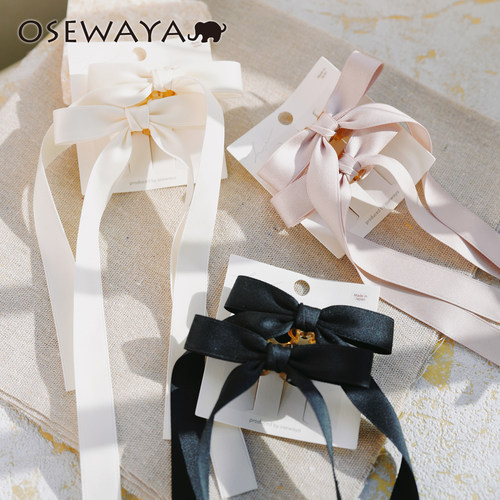 OSEWAYA日系蝴蝶结飘带小抓夹