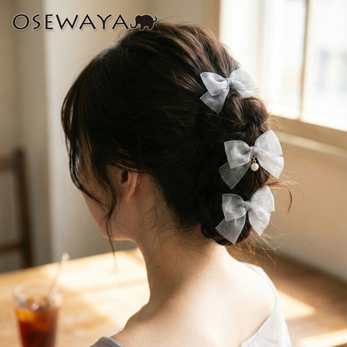 OSEWAYA日系甜美蝴蝶结发卡