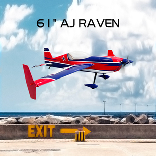 美国AJ61寸 3D花式 乌鸦 轻木飞机 飞行 Raven 朗宇OMPHOBBY